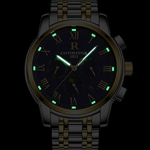 Mens Swiss Automatic Movement Watches,Stainless Steel Waterproof Wrist Watch