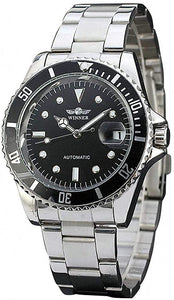 Men Automatic Mechanical Watches Winner Luxury Brand Full Steel Waterproof Mens Watches with Calendar