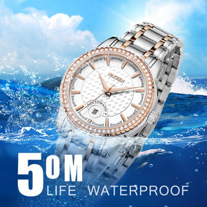 NAKZEN Mens Analog Mechanical Watches Carry Japanese Automatic Miyota 8215 Movement with Diamond Sapphire Steel Strap 50M Waterproof Wrist Watch for Men