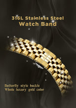 Load image into Gallery viewer, BRIGADA Swiss Watches Luxury Golden Watches for Men, Automatic Hollow Mechanical Men&#39;s Watch