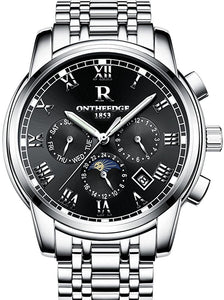 Mens Swiss Automatic Movement Watches,Stainless Steel Waterproof Wrist Watch