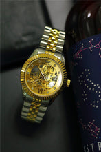 Load image into Gallery viewer, BRIGADA Swiss Watches Luxury Golden Automatic Watches for Men,Brilliant Mechanical Men&#39;s Watches - Gold and Silver Mixed