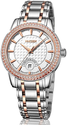 NAKZEN Mens Analog Mechanical Watches Carry Japanese Automatic Miyota 8215 Movement with Diamond Sapphire Steel Strap 50M Waterproof Wrist Watch for Men
