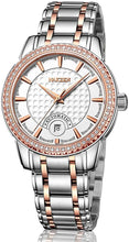 Load image into Gallery viewer, NAKZEN Mens Analog Mechanical Watches Carry Japanese Automatic Miyota 8215 Movement with Diamond Sapphire Steel Strap 50M Waterproof Wrist Watch for Men