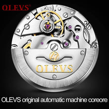 Load image into Gallery viewer, OLEVS Automatic Mechanical Watch,Day Date Automatic Watch Men,Self Wind Men&#39;s Luminous Waterproof Stainless Steel Watch