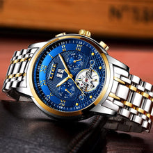 Load image into Gallery viewer, LIGE Watches Mens Luxury Automatic Mechanical Watch Men Waterproof Full Steel Business Dress Wrist Watch