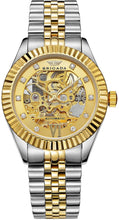 Load image into Gallery viewer, BRIGADA Swiss Watches Luxury Golden Automatic Watches for Men,Brilliant Mechanical Men&#39;s Watches - Gold and Silver Mixed