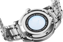 Load image into Gallery viewer, NAKZEN Mens Analog Mechanical Watches Carry Japanese Automatic Miyota 8215 Movement with Diamond Sapphire Steel Strap 50M Waterproof Wrist Watch for Men