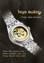 Load image into Gallery viewer, BRIGADA Swiss Watches Luxury Golden Automatic Watches for Men,Brilliant Mechanical Men&#39;s Watches - Gold and Silver Mixed