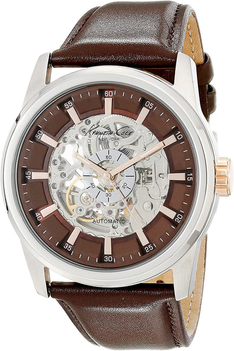 Kenneth Cole New York Men's 10019488 Automatic Analog Display Japanese Automatic Brown Watch
