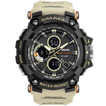 Load image into Gallery viewer, Mens Watch Military Water resistant SMAEL Casual Sport LED Wrist Watches relogio digital for male 1802D relogio masculino Watch