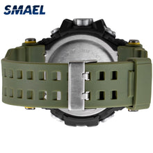 Load image into Gallery viewer, Mens Watch Military Water resistant SMAEL Casual Sport LED Wrist Watches relogio digital for male 1802D relogio masculino Watch