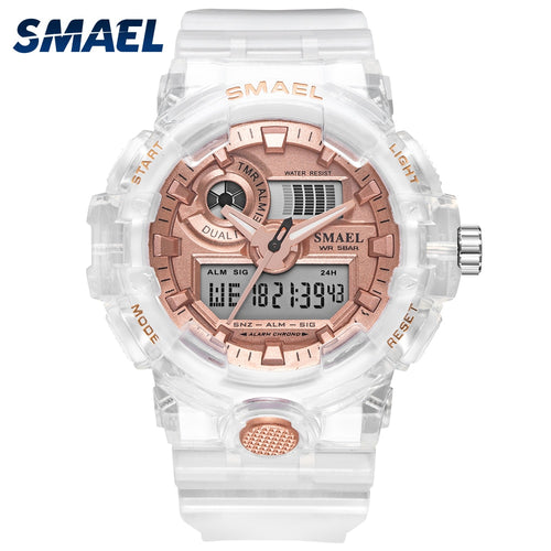 2020 NEW SMAEL Women's and Men's Watches Sport Watch Clock Couple Digital Wrist Watch 8023 Waterproof erkek saat LED Clock Gift