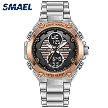 Load image into Gallery viewer, SMAEL Watch Men Digital Alloy Watch Gold Big Dial Sport Luxury Brand Clock Men 30M Waterproof1372 Men Electronic Watch Mechanism