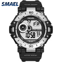 Load image into Gallery viewer, Mens Sport Watches Men Waterproof SMAEL Digital Watch Chrongraph LED Watch Digital Alarm Clock 1548 Sport Male Clock Wristwatch