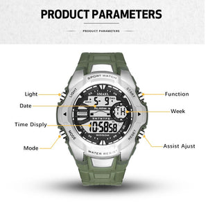 Digital Wristwatches Military SMAEL Cool S Shock Relojes Hombre Casual LED Clock Watch Men Big Dial1340 Sport Watches Waterproof