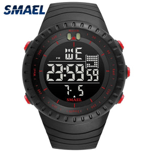 New Hot SMAEL Brand Sport Watch Men Fashion Casual  Electronics Wristwatches Multifunction Clock 50 Meters Waterproof Hours 1237