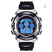 Load image into Gallery viewer, SMAEL Kids Watches Boys Quartz Wristwatches Student Sport Watches 50M Waterproof Alarm Clock 0508 Children Watches LED Digital