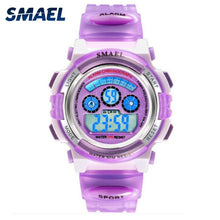 Load image into Gallery viewer, Girls Outdoor SMAEL LCD Digital Watches Children 50M Waterproof Wristwatches Shock Resistant Free Gift Box for Watches Girls0704