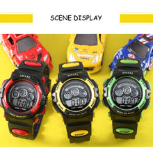 Load image into Gallery viewer, SMAEL Kids Watches Boys Quartz Wristwatches Student Sport Watches 50M Waterproof Alarm Clock 0508 Children Watches LED Digital