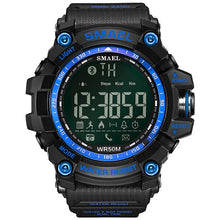 Load image into Gallery viewer, 2017 NewStyle Watches Smael Brand Black Sport 50mWaterproor Big Men Wristwatch LED Digital Time Clock Men Silicone Watches 1617B