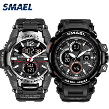 Load image into Gallery viewer, Sport Watch Set Popular Watches Waterproof Black Watches Back Light Clock Sets 1805 1708 erkek kol saati Mens Watch Military LED