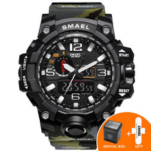 Load image into Gallery viewer, Digital Army Watch Military LED Clock Date Alarm Shock Wateproof 5Bar Men Watch Army Wristwatch 1545B Big Dial Men Watch Fashion