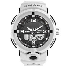 Load image into Gallery viewer, SMAEL 2019 Luxury Brand Watch Men Military Watches Sport Quartz Wristwatches Male Big Watch Led 8017 Men Watches Water Resistant