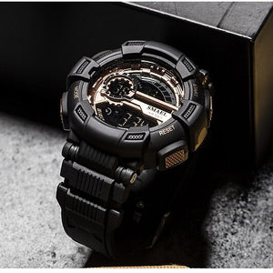 Sport Watches Camouflage Watch Band SMAEL Men Watch 50m Waterproof Top S Shock Watch Men LED 1366 Digital Wristwatches Military