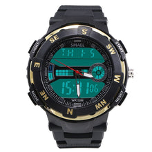 Load image into Gallery viewer, Fantastic Outdoor Dual Display 50m Waterproof Teenage Man Gift Popular Clock Multifunction Outdoor LED Watch 1361