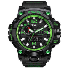 Load image into Gallery viewer, SMAEL Sport Watch Men Waterproof S Shock Dual Time Wristwatch mens watches top brand luxury 1545 Watch LED Men&#39;s Wristwatches