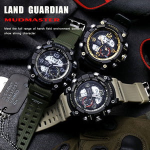 Smael Watch Sport Men's Wristwatch LED Digital Clock Waterproof Dual Time Wristwatch Military Watch 1617 Mens Watches Military