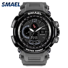 Load image into Gallery viewer, SMAEL Brand LED Watch Waterproof 50M Sport Wrist Watches Stopwatch 1702 Grey Military Watch Digital LED Clock Army Watch for Men