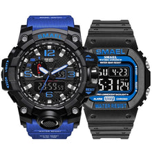 Load image into Gallery viewer, Fashion Camo Military men&#39;s watches Set  SMAEL double Army waterproof Male wristWatch 1545 1801 gift digital kol saati watch men