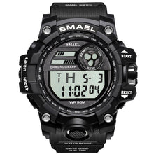 Load image into Gallery viewer, Men Watches Sport Military SMAEL S Shock Relojes Hombre Casual LED Clock Digital Wristwatches Waterproof 1545D Sport Watch Alarm