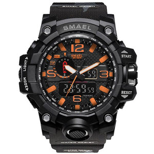 Digital Army Watch Military LED Clock Date Alarm Shock Wateproof 5Bar Men Watch Army Wristwatch 1545B Big Dial Men Watch Fashion