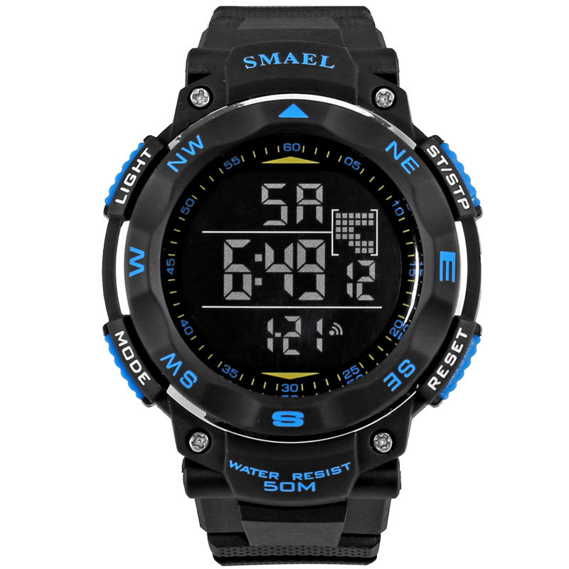 Fashion Men Watches SMAEL Brand Digital LED Watch Military Male Clock Wristwatch 50m Waterproof Dive Outdoor Sport Watch WS1235