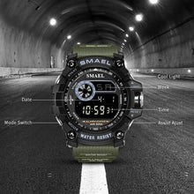 Load image into Gallery viewer, SMAEL Men Watches Military Army LED Digital Wristwatch relogio masculino Clock Men Big Dial 8010 Digital Watches Sports Outdoor