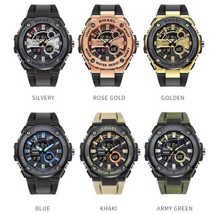 Men Military Watches Brand Luxury SMAEL Sport Quartz Wristwatches Male Watches relogio Digital 1625 Sport Watches Waterproof Men