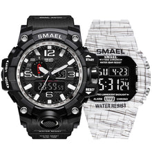 Load image into Gallery viewer, Fashion Camo Military men&#39;s watches Set  SMAEL double Army waterproof Male wristWatch 1545 1801 gift digital kol saati watch men