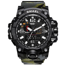 Load image into Gallery viewer, Orange Camouflage Military Watches SMAEL Brand Watch Digital LED Wristwatch Sport 1545B Mens Watch LuxuryClock Men Military Army