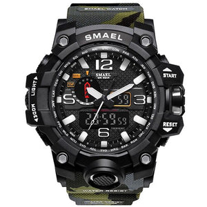 Orange Camouflage Military Watches SMAEL Brand Watch Digital LED Wristwatch Sport 1545B Mens Watch LuxuryClock Men Military Army