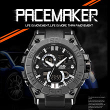 Load image into Gallery viewer, New Military Watch Sport 50M Waterproof  Men Watch Digital Quartz Dual Time Wrist Watch 8003 Gifts Male Clock Relogio Masculino