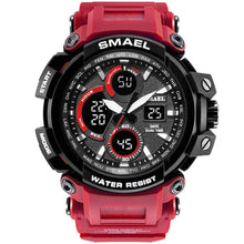 Load image into Gallery viewer, SMAEL Sport Watch for Men New Dual Time Display Male Clock Waterproof Shock Resistant Wristwatch Digital 1708 Military Watch Men