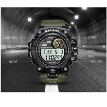 Load image into Gallery viewer, Men Watches Sport Military SMAEL S Shock Relojes Hombre Casual LED Clock Digital Wristwatches Waterproof 1545D Sport Watch Alarm