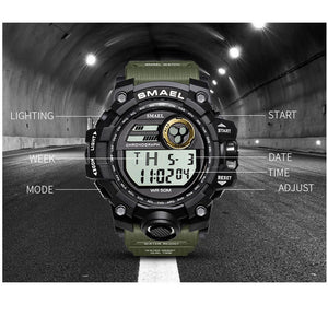 Men Watches Sport Military SMAEL S Shock Relojes Hombre Casual LED Clock Digital Wristwatches Waterproof 1545D Sport Watch Alarm