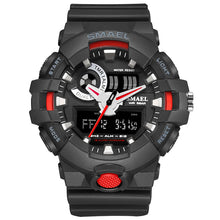 Load image into Gallery viewer, Men Watches Red Style New Sport Watch Smael Brand Quartz 50Meters Waterproof Relogio masculino erkek saat Men Gift Hot Clock1642