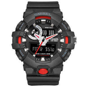 Men Watches Red Style New Sport Watch Smael Brand Quartz 50Meters Waterproof Relogio masculino erkek saat Men Gift Hot Clock1642