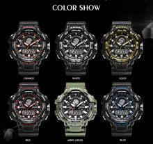 Load image into Gallery viewer, Big Men Watch Sport  S Shock Resitant Sport Watches saat Digital Clock NEW Military Watch Waterproof 50M 1557A Men Military Army