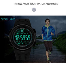 Load image into Gallery viewer, SMAEL Digital men Wrist watches Waterproof Cool Man Black White Electronic Watches  Luxury Famous Watch Sport Male 1703 relogio